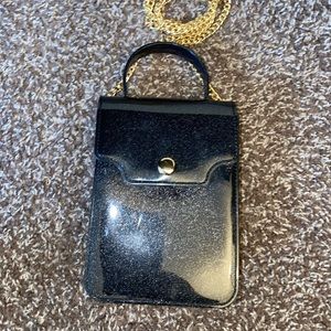 Black Jelly Crossbody Bag